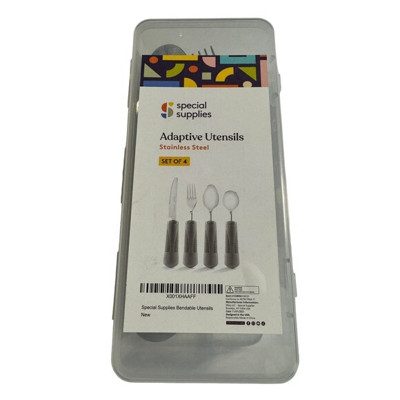 Adaptive Utensils Stainless Steel Knife Fork Spoon- Special Supplies - Brand New - Picture 1 of 8